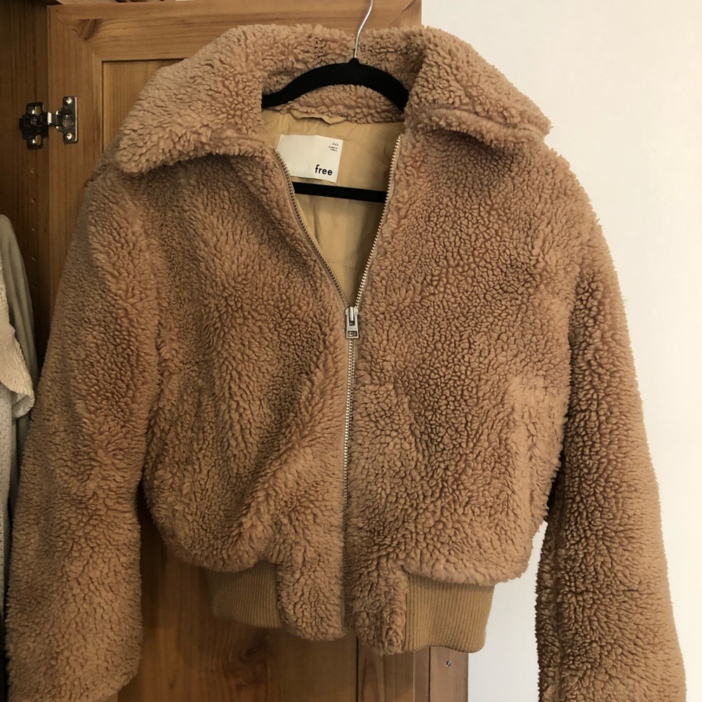 Wilfred Free Cropped Teddy Jacket